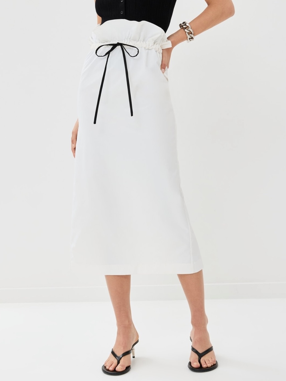 Kika Vargas Naomi Skirt White Twill